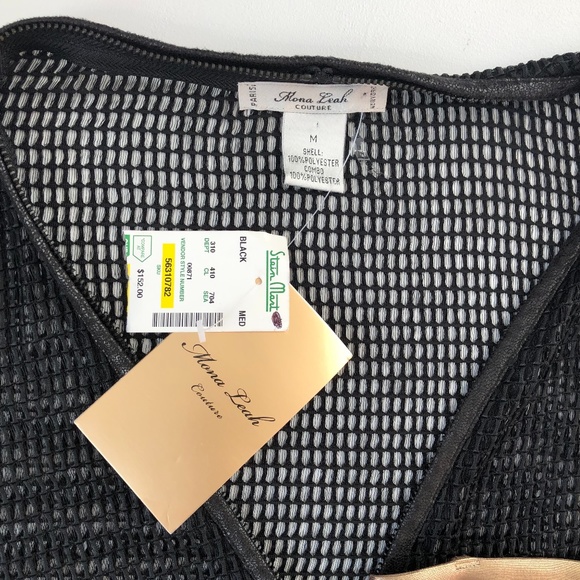 Mona Leah Couture Paris Black Mesh Jacket NWT - Picture 5 of 10